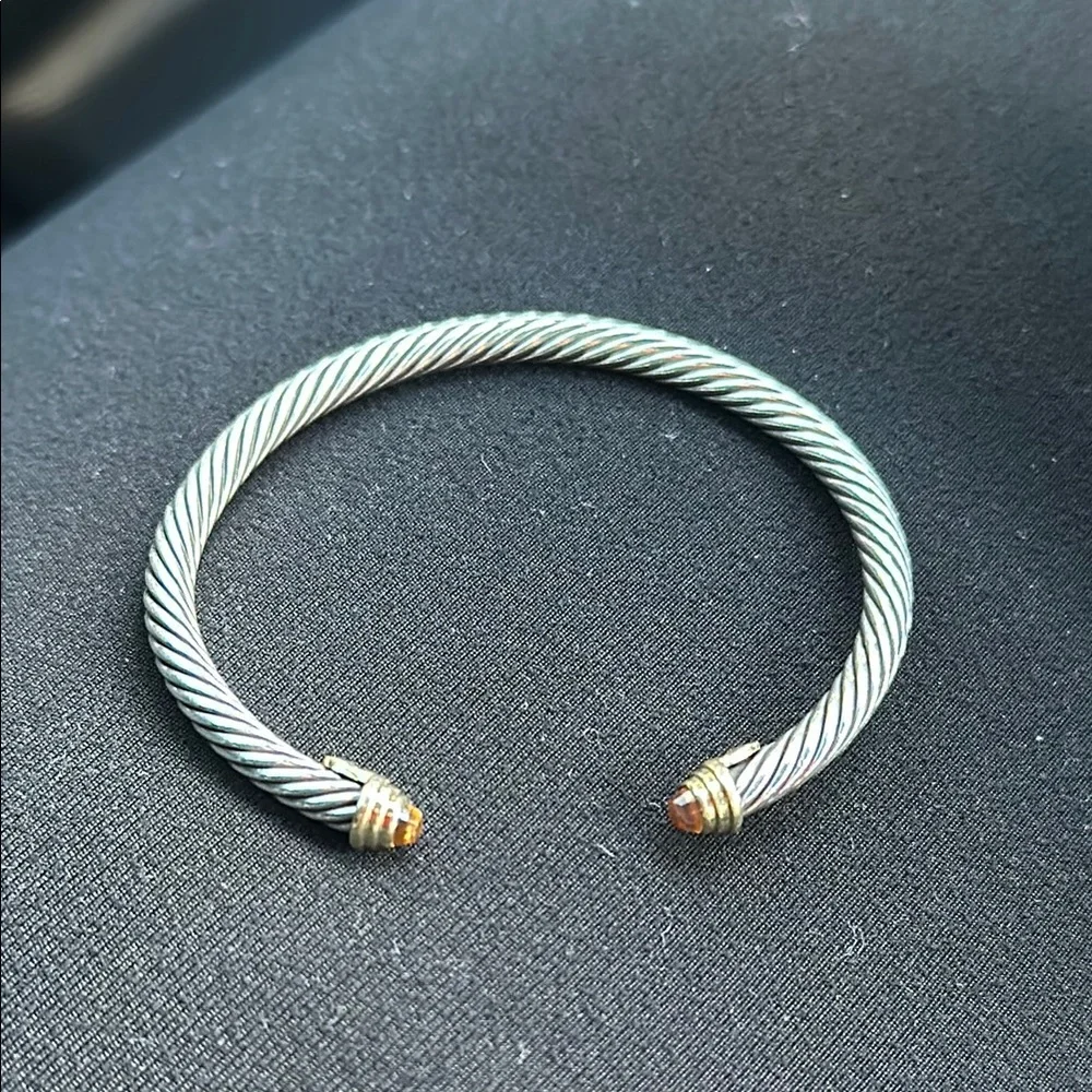 David Yurman Citrine Cable Bracelet Size Small - Picture 1 of 5